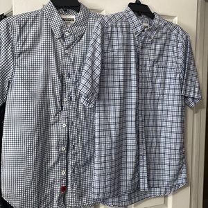 Mountain Khakis short sleeve button down shirts blue size medium men’s